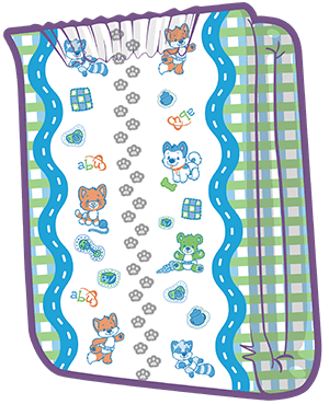 ABUniverse Little Pawz Diapers