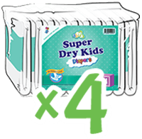ABUniverse Super Dry Kids Diapers