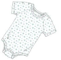 ABUniverse Patterned DiaperSuit Moons and Stars