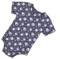 ABUniverse Patterned DiaperSuit Space Penguins